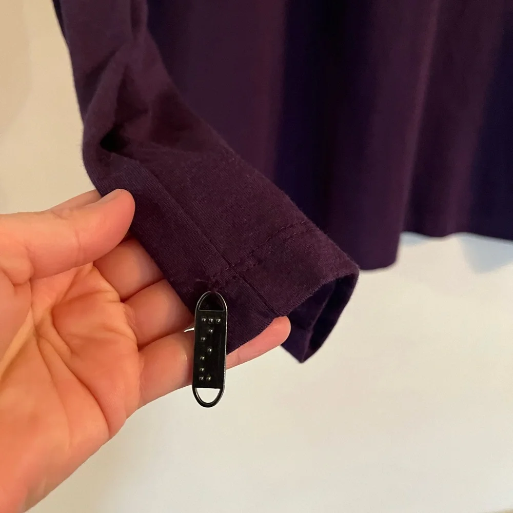 NWT Men’s soft purple long sleeve shirt tee Two Blind Brothers size XL comfy - Picture 9 of 13